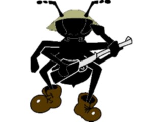 Sticker Custom Preview Image #017602 Animals Cartoons Ant Military