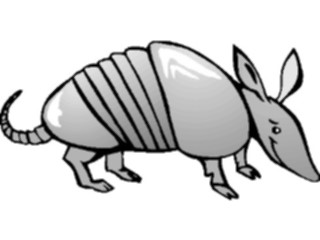 Sticker Custom Preview Image #017623 Animals Cartoons Armadillo1