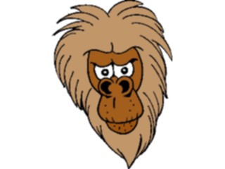 Sticker Custom Preview Image #017629 Animals Cartoons Baboon Face