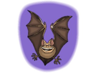 Sticker Custom Preview Image #017659 Animals Cartoons Bat Smiling