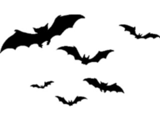 Sticker Custom Preview Image #017662 Animals Cartoons Bats Flying