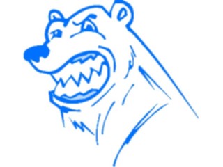 Sticker Custom Preview Image #017684 Animals Cartoons Bear Angry1