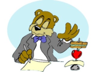 Sticker Custom Preview Image #017695 Animals Cartoons Bearat Desk