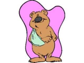 Sticker Custom Preview Image #017704 Animals Cartoons Bear Broken Arm