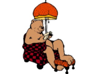 Sticker Custom Preview Image #017764 Animals Cartoons Bear Reading1