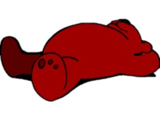 Sticker Custom Preview Image #017779 Animals Cartoons Bear Sleeping Side