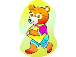 Sticker Custom Preview Image #017787 Animals Cartoons Bearwith Book