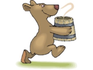 Sticker Custom Preview Image #017799 Animals Cartoons Bearwith Soup