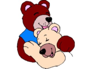 Sticker Custom Preview Image #017806 Animals Cartoons Bears Hugging
