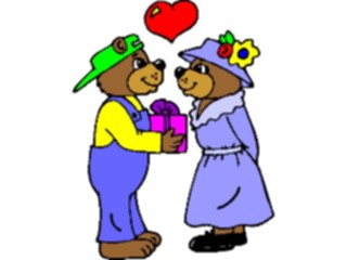Sticker Custom Preview Image #017807 Animals Cartoons Bearsin Love1