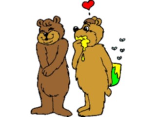 Sticker Custom Preview Image #017808 Animals Cartoons Bearsin Love2