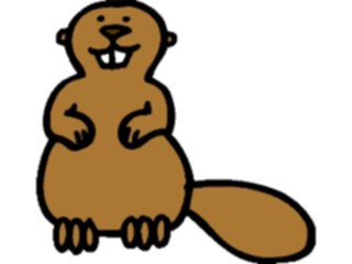 Sticker Custom Preview Image #017813 Animals Cartoons Beaver1