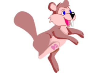 Sticker Custom Preview Image #017823 Animals Cartoons Beaver Dancing