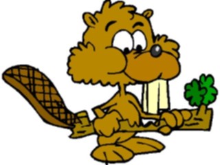 Sticker Custom Preview Image #017824 Animals Cartoons Beaver Eating