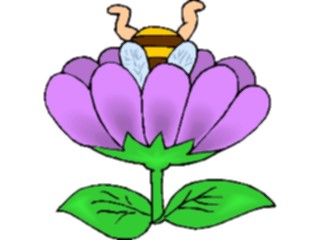 Sticker Custom Preview Image #017878 Animals Cartoons Beein Flower