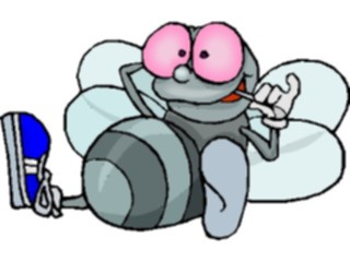Sticker Custom Preview Image #017880 Animals Cartoons Bee Lazy