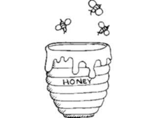 Sticker Custom Preview Image #017889 Animals Cartoons Bees Honey