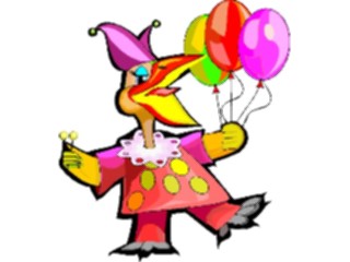 Sticker Custom Preview Image #017939 Animals Cartoons Bird Clown