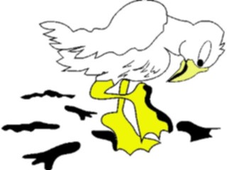 Sticker Custom Preview Image #017945 Animals Cartoons Bird Dirty Feet