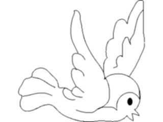 Sticker Custom Preview Image #017957 Animals Cartoons Bird Flying03