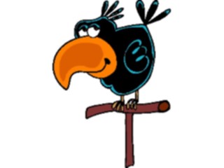 Sticker Custom Preview Image #017979 Animals Cartoons Bird Perched3