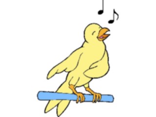 Sticker Custom Preview Image #017991 Animals Cartoons Bird Singing2