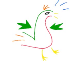 Sticker Custom Preview Image #017996 Animals Cartoons Bird Squawking