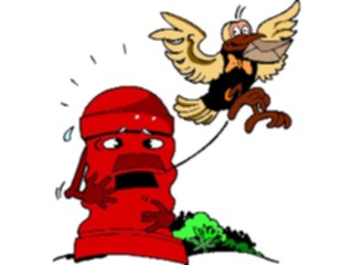 Sticker Custom Preview Image #017998 Animals Cartoons Bird Stealing Mail