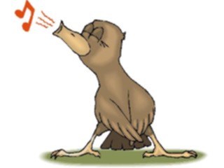 Sticker Custom Preview Image #018003 Animals Cartoons Bird Whistling