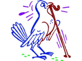 Sticker Custom Preview Image #018011 Animals Cartoons Bird Worm2