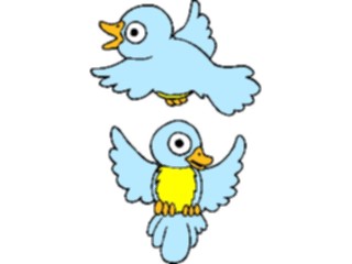 Sticker Custom Preview Image #018020 Animals Cartoons Birds Flying
