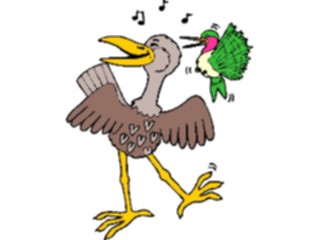 Sticker Custom Preview Image #018026 Animals Cartoons Birds Singing