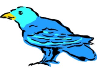 Sticker Custom Preview Image #018033 Animals Cartoons Bluebird