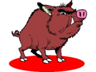 Sticker Custom Preview Image #018035 Animals Cartoons Boar2