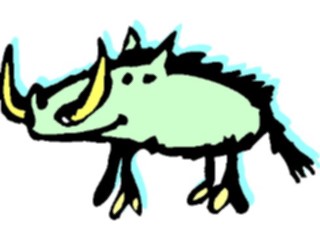 Sticker Custom Preview Image #018036 Animals Cartoons Boar3