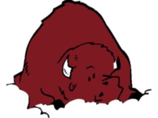 Sticker Custom Preview Image #018046 Animals Cartoons Buffalo1