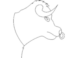 Sticker Custom Preview Image #018077 Animals Cartoons Bull03
