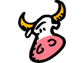 Sticker Custom Preview Image #018079 Animals Cartoons Bull05