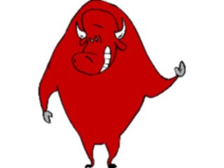 Sticker Custom Preview Image #018082 Animals Cartoons Bull08