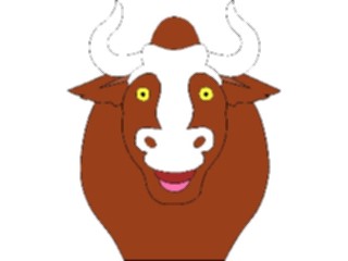 Sticker Custom Preview Image #018084 Animals Cartoons Bull10