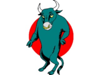 Sticker Custom Preview Image #018089 Animals Cartoons Bull15