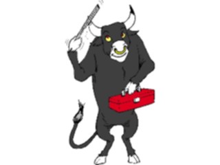 Sticker Custom Preview Image #018092 Animals Cartoons Bull18