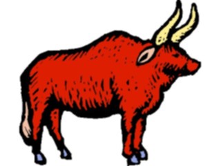 Sticker Custom Preview Image #018099 Animals Cartoons Bull25