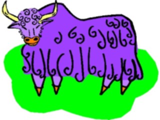 Sticker Custom Preview Image #018100 Animals Cartoons Bull26