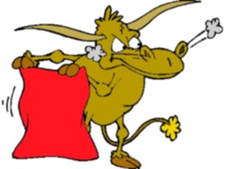 Sticker Custom Preview Image #018102 Animals Cartoons Bull Angry2