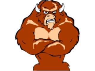 Sticker Custom Preview Image #018105 Animals Cartoons Bull Angry5