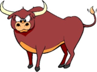 Sticker Custom Preview Image #018109 Animals Cartoons Bull Crosseyed1