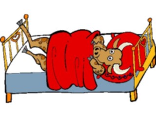 Sticker Custom Preview Image #018113 Animals Cartoons Bullin Bed