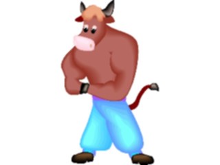 Sticker Custom Preview Image #018114 Animals Cartoons Bullin Pants