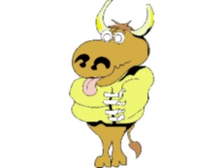 Sticker Custom Preview Image #018115 Animals Cartoons Bullin Strait Jacket